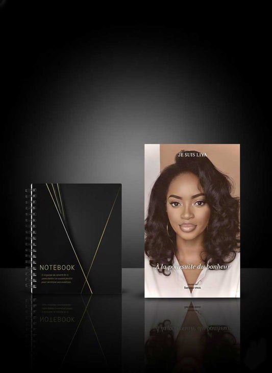 PACK DUO 1 LIVRE A LA POURSUITE DU BONHEUR  + 1 NOTEBOOK